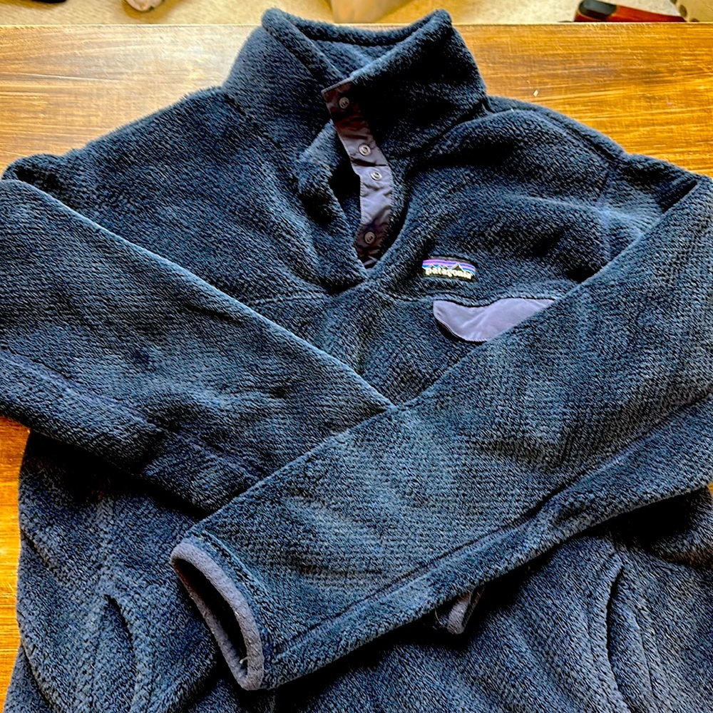 Paragonia Re-Tool Snap pullover dusk navy size XL